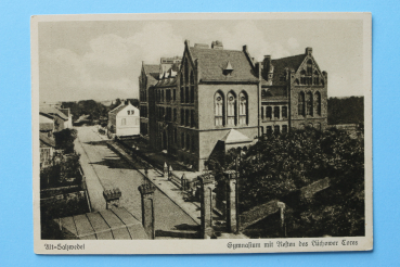 Ansichtskarte AK Salzwedel 1925-1945 Gymnasium Schule Lüchower Tor Straßenansicht Häuser Architektur Ortsansicht Sachsen Anhalt